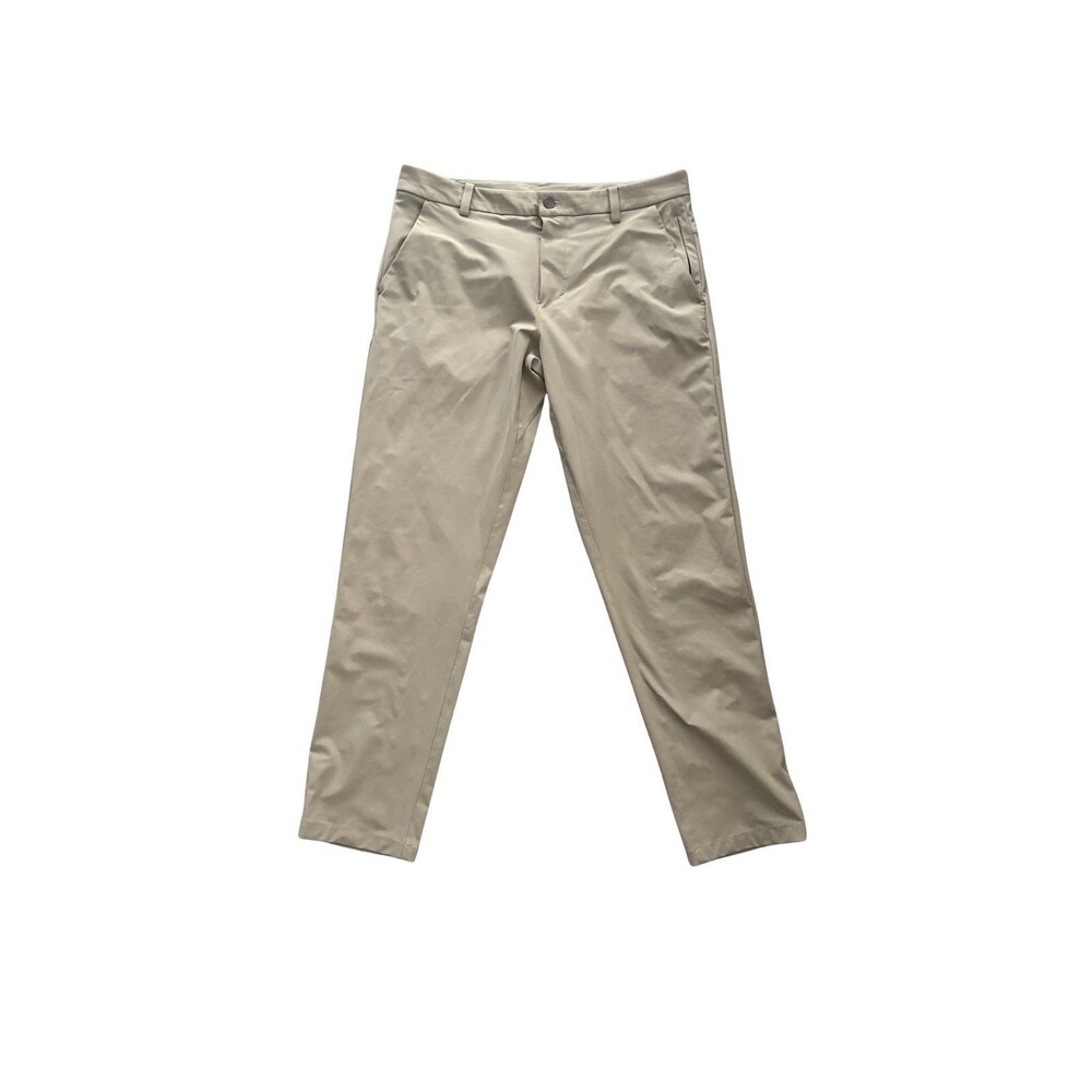 Lululemon Men’s Commission Fit Warpstream 32x30 Khaki Long Pants M5710S